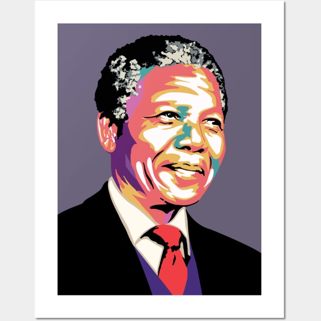Nelson Mandela Art Wall Art by SuperrSunday